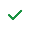 Ícone verde de check